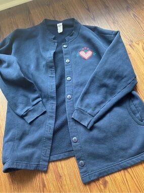 Grandmacore cottagecore fleece cardigan morning sun